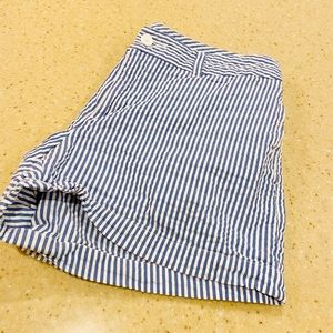 EUC GAP BLUE & WHITE STRIPED SHORTS